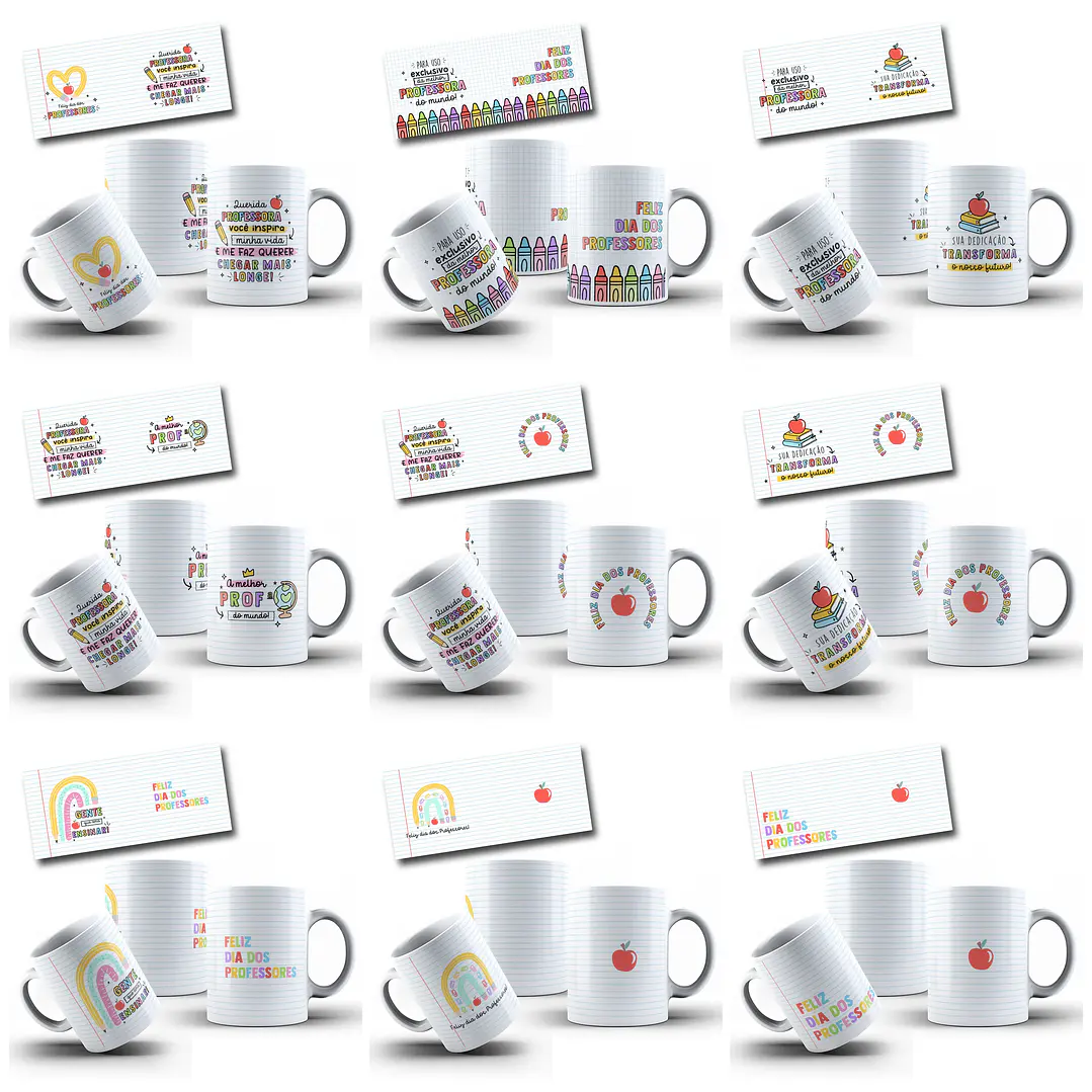 27 Arte Caneca Dia dos Professores Arquivo em Png 11