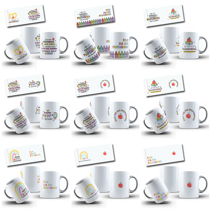 27 Arte Caneca Dia dos Professores Arquivo em Png 11