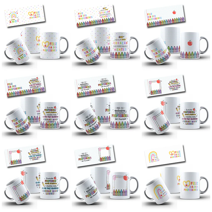 27 Arte Caneca Dia dos Professores Arquivo em Png 12