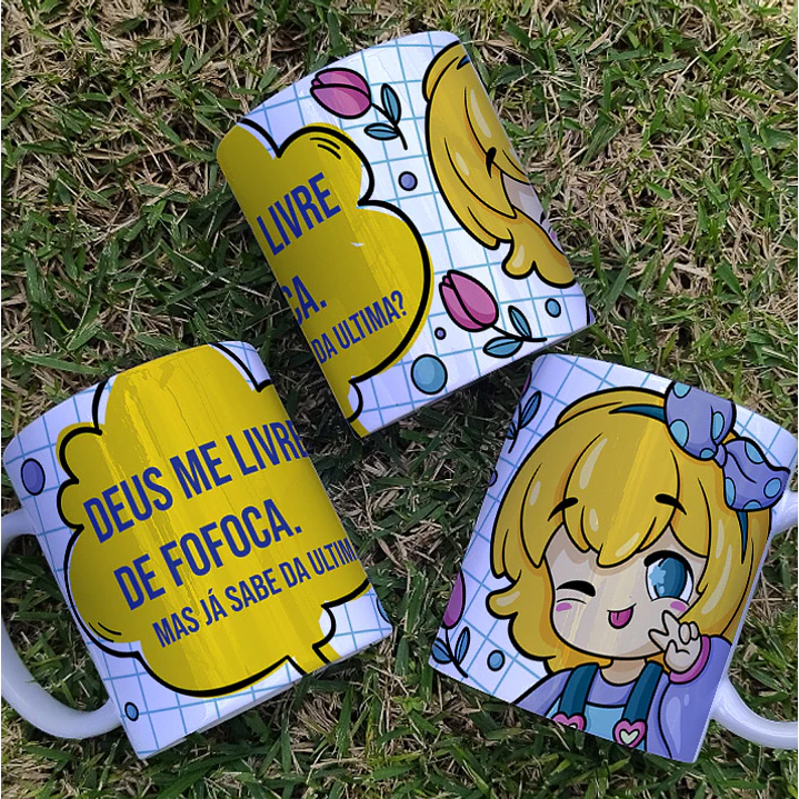 5 Artes para Canecas Kawaii Frases Sarcásticas Arquivo Editável  2