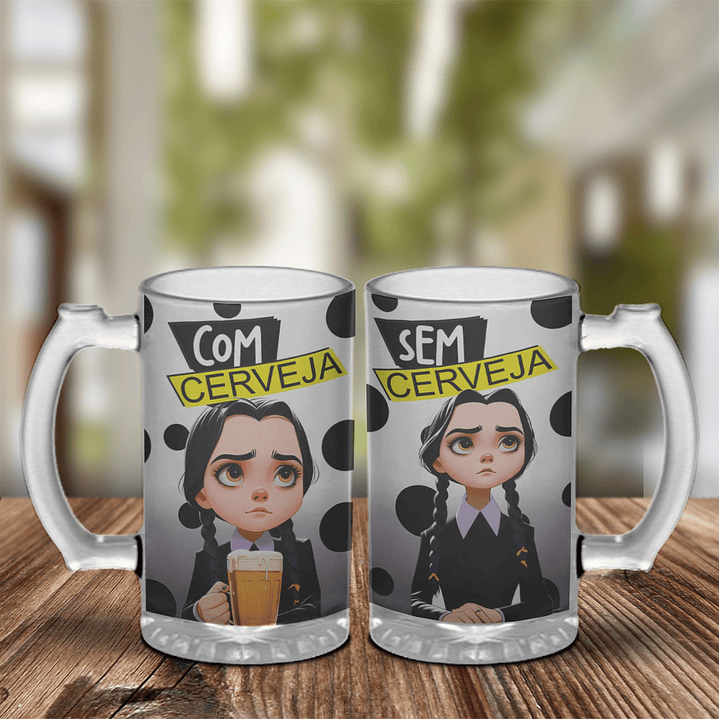 8 Artes para Copo Chopp Personagens Arquivo Editável  5