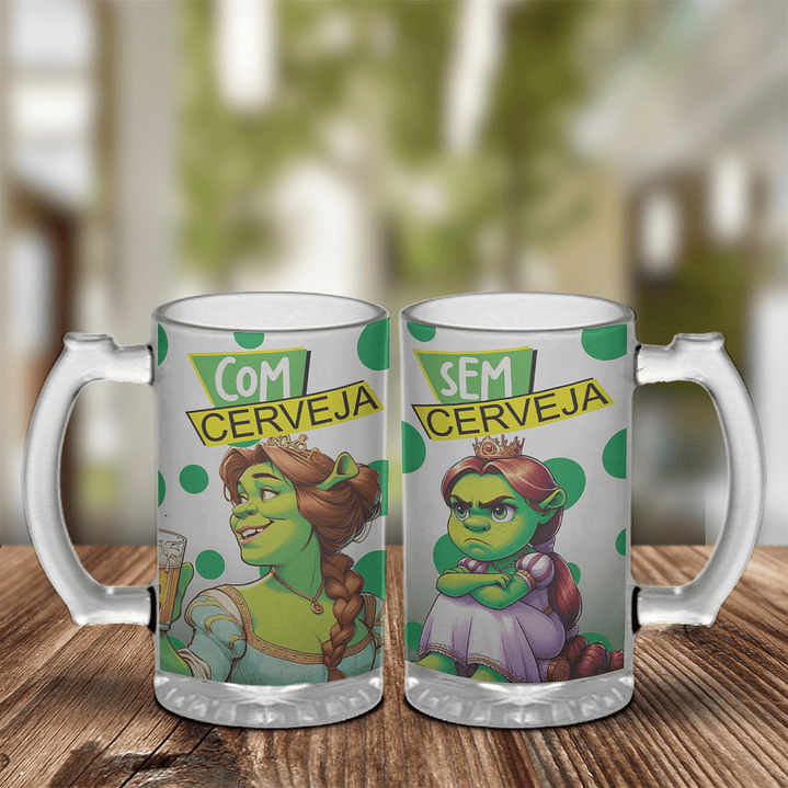 8 Artes para Copo Chopp Personagens Arquivo Editável  6