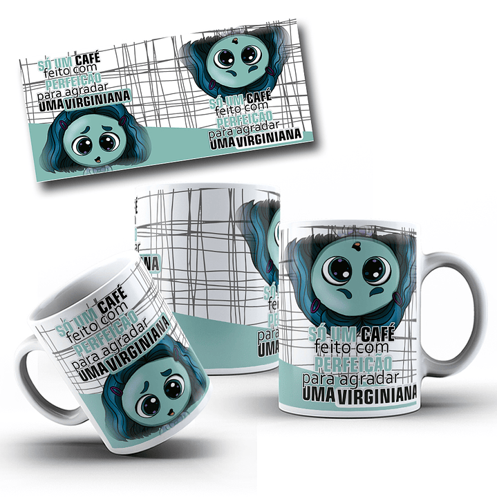 12 Artes para Canecas Divertidamente Com Café e sem Café Arquivo Editável  11