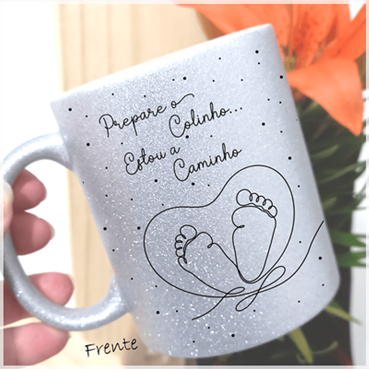 15 Artes para Canecas Gestação Revelação Gravidez em Linhas Arquivo Png 10