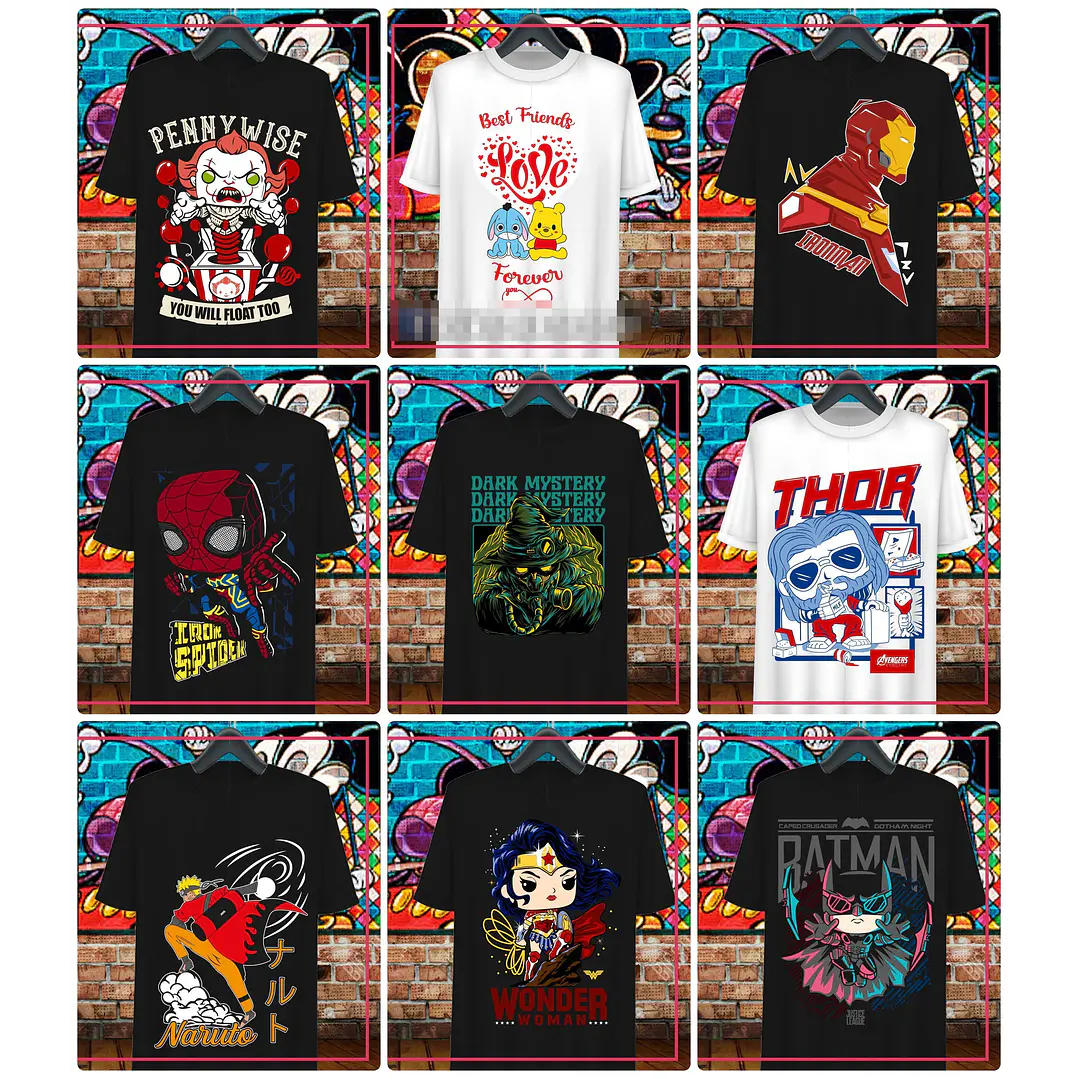 38 Artes para Camisa Personagens Arquivo em Ai 4