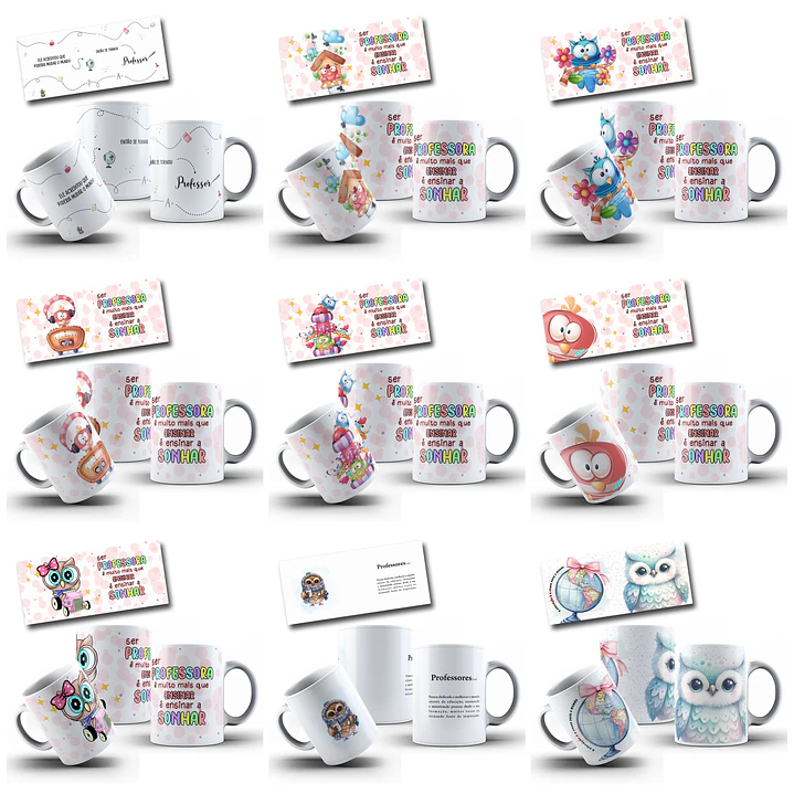 44 Artes para Caneca Dia dos Professores Arquivo em Png 3