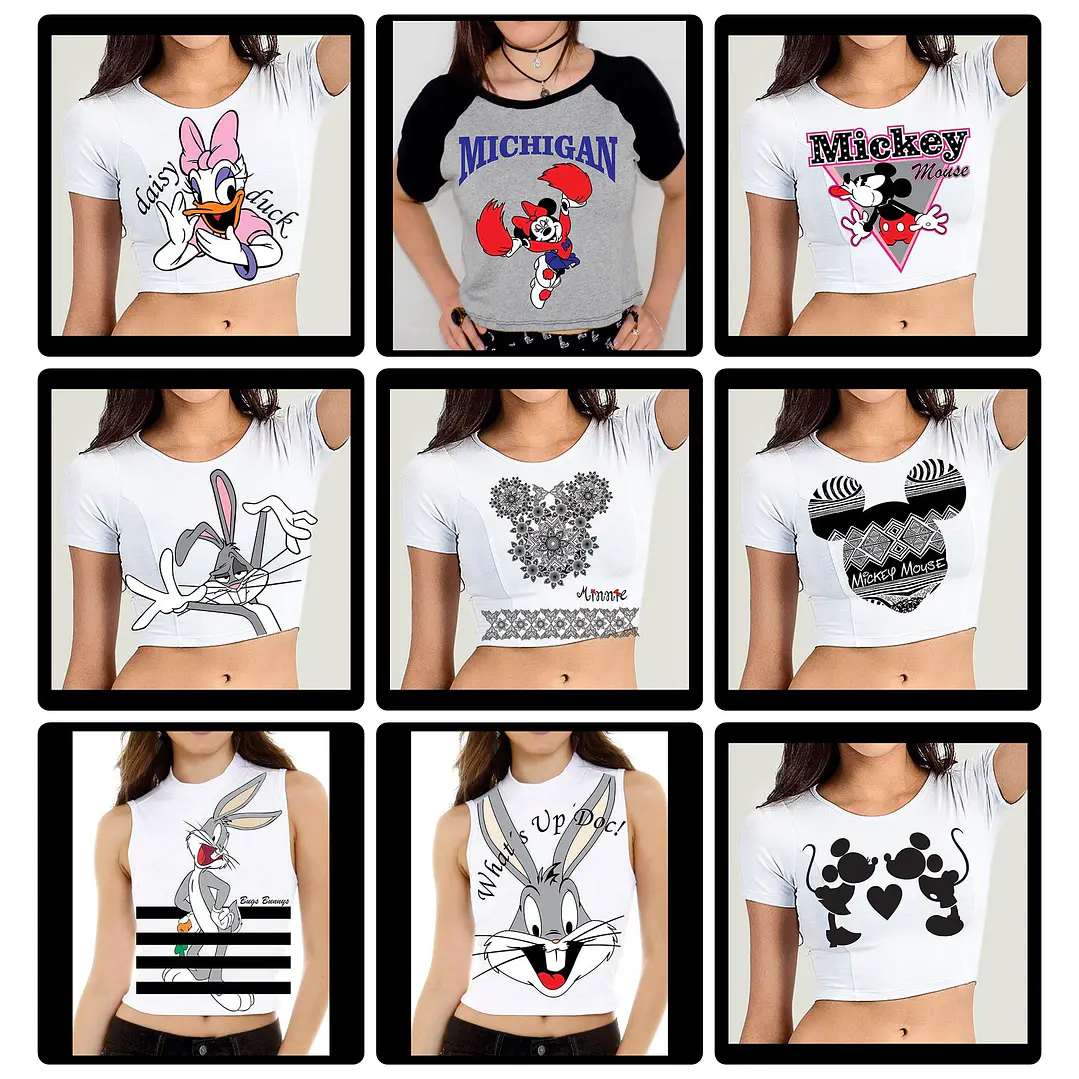 60 Artes para Camisa Personagens Mickey e Minnie Arquivo em Jpg 1