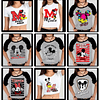 60 Artes para Camisa Personagens Mickey e Minnie Arquivo em Jpg