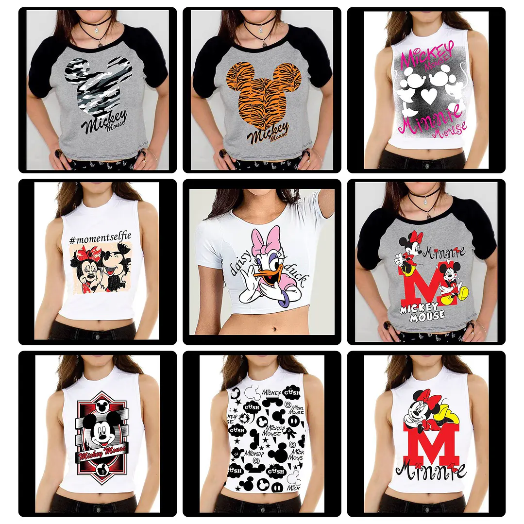 60 Artes para Camisa Personagens Mickey e Minnie Arquivo em Jpg 5