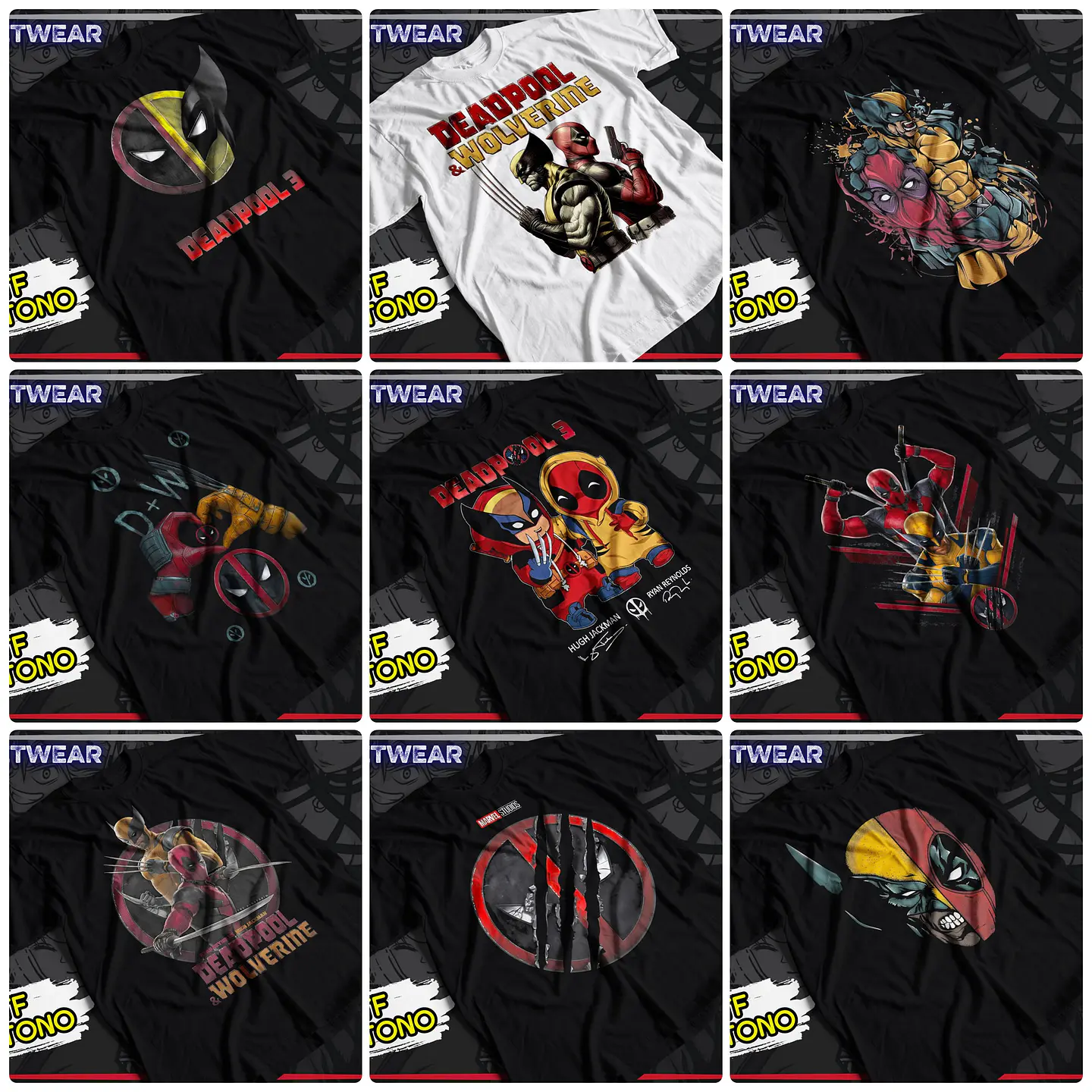 123 Artes para Camisa e Caneca Deadpool e Wolverine Arquivo em Jpg 7