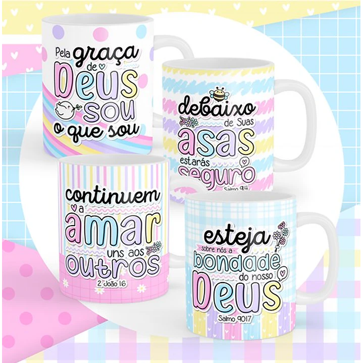 Kit Digital Versiculos Fofinhos Versão 5 em Png 7