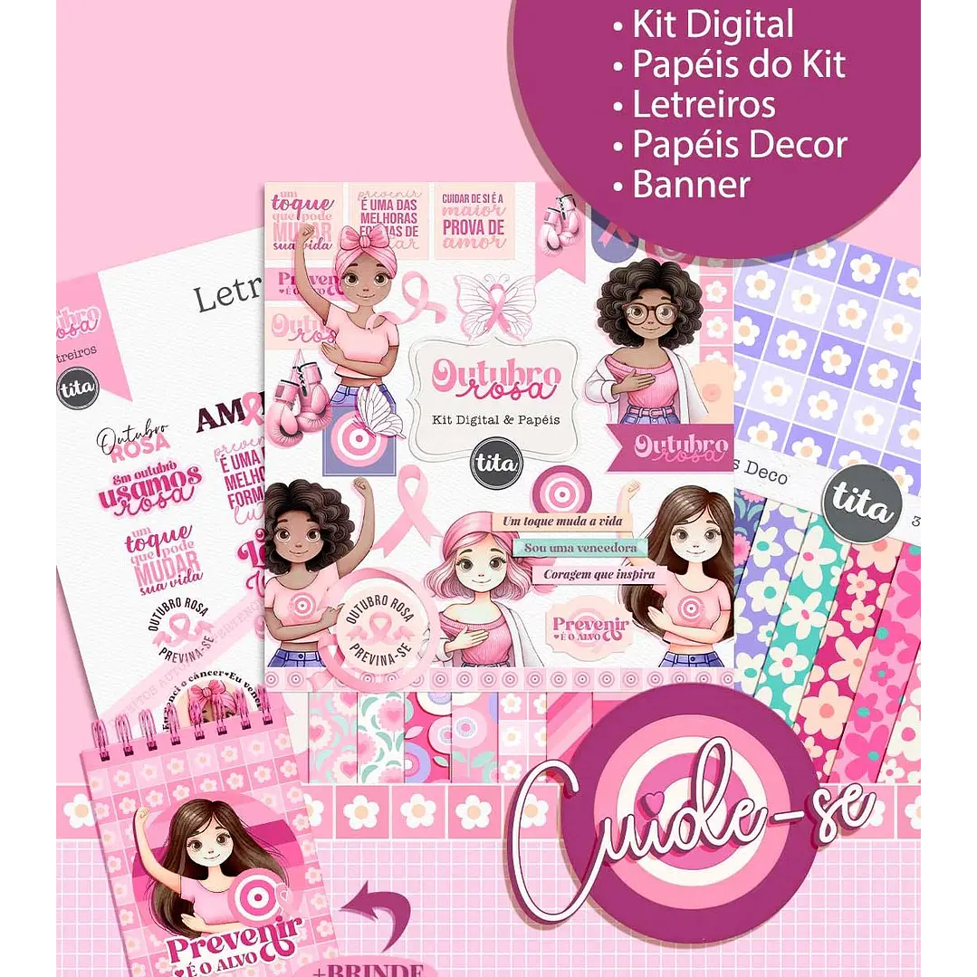 Arquivos de Corte Mimos Outubro Rosa em Pdf  9