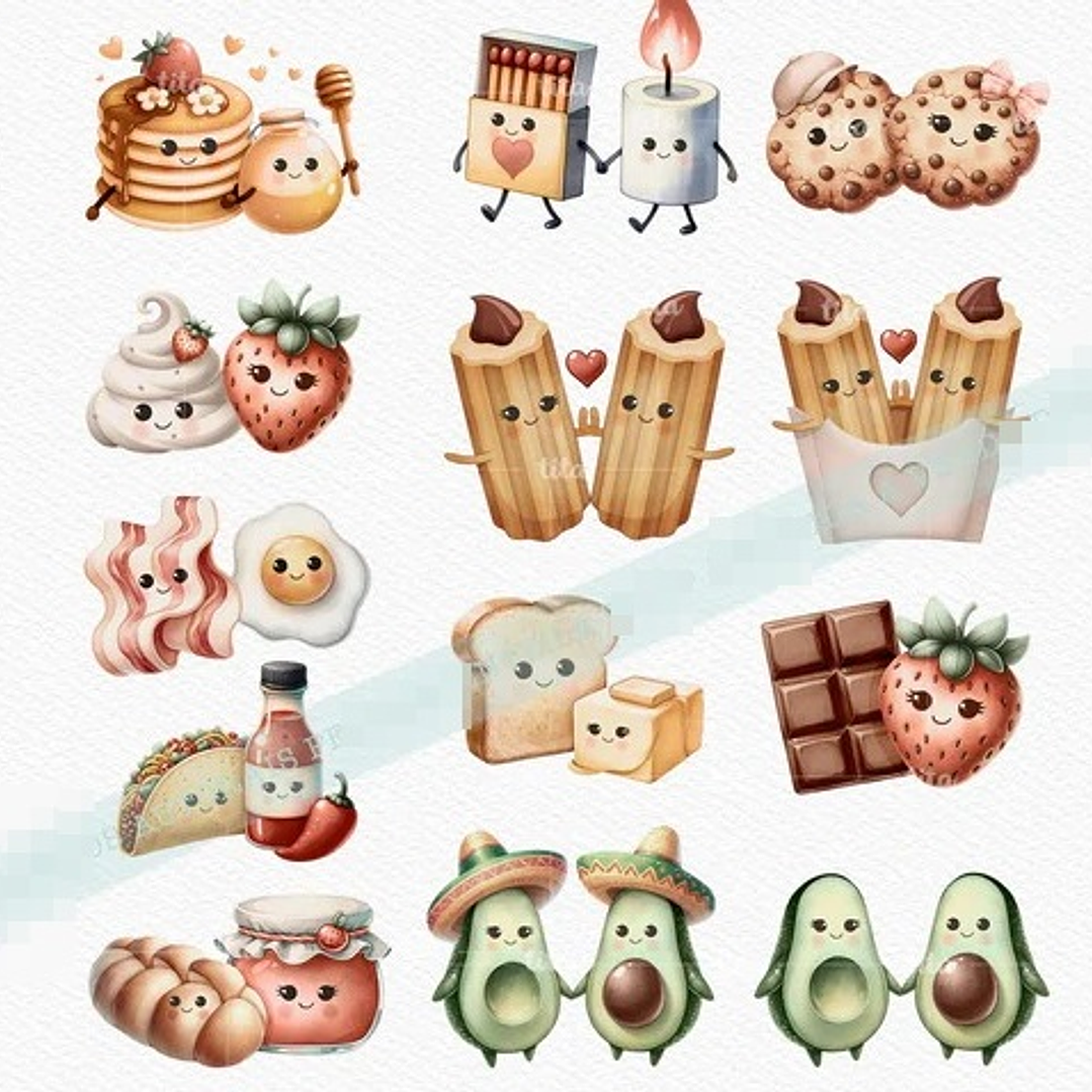 Kit Digital Par Perfeito Dia dos Namorados em Png  3