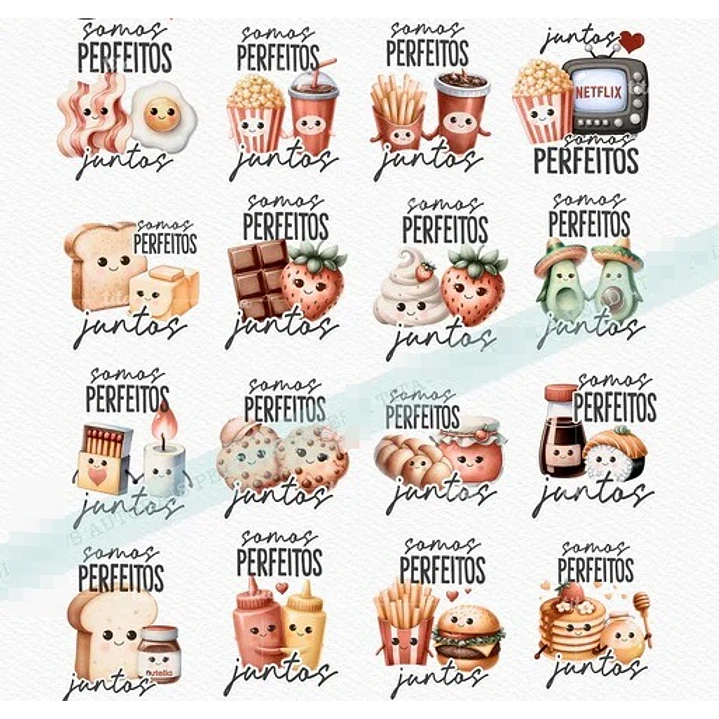 Kit Digital Par Perfeito Dia dos Namorados em Png  8
