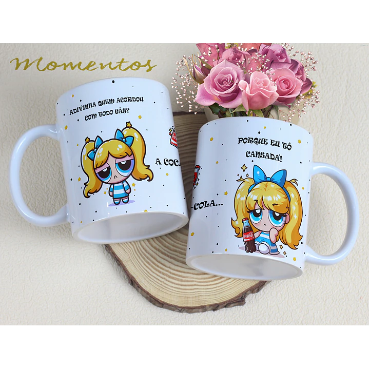 5 Artes para Caneca Personagens Momentos Arquivo Editável 1