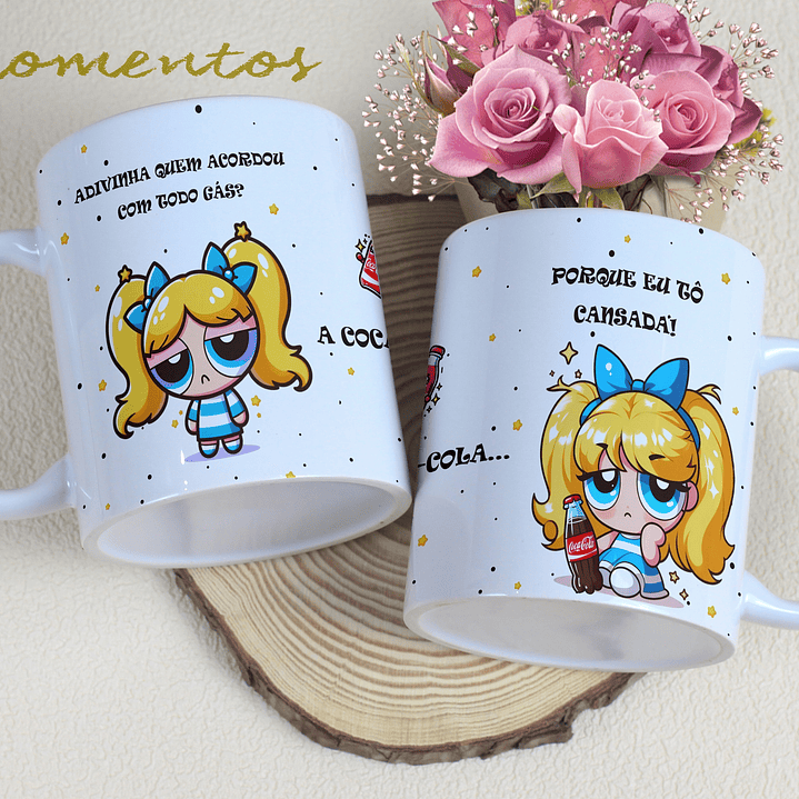 5 Artes para Caneca Personagens Momentos Arquivo Editável 1