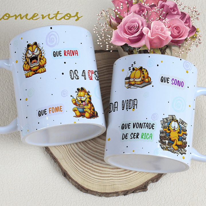5 Artes para Caneca Personagens Momentos Arquivo Editável 3