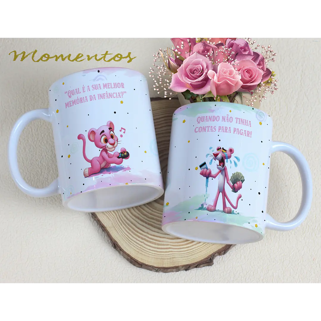 5 Artes para Caneca Personagens Momentos Arquivo Editável 5
