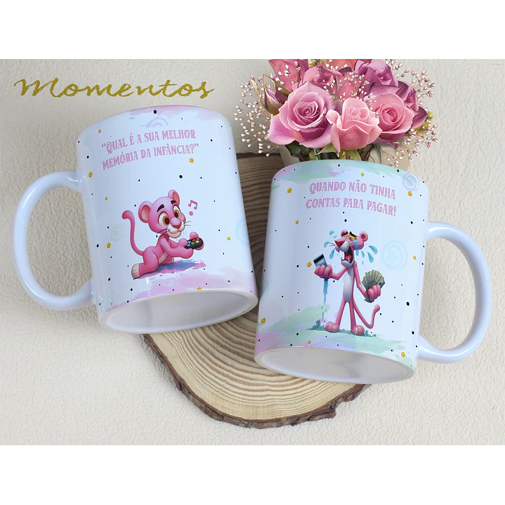 5 Artes para Caneca Personagens Momentos Arquivo Editável 5