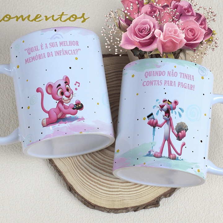 5 Artes para Caneca Personagens Momentos Arquivo Editável 5