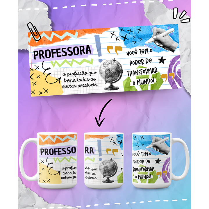 8 Artes para Caneca Dia dos Professores Arquivo em Png 2