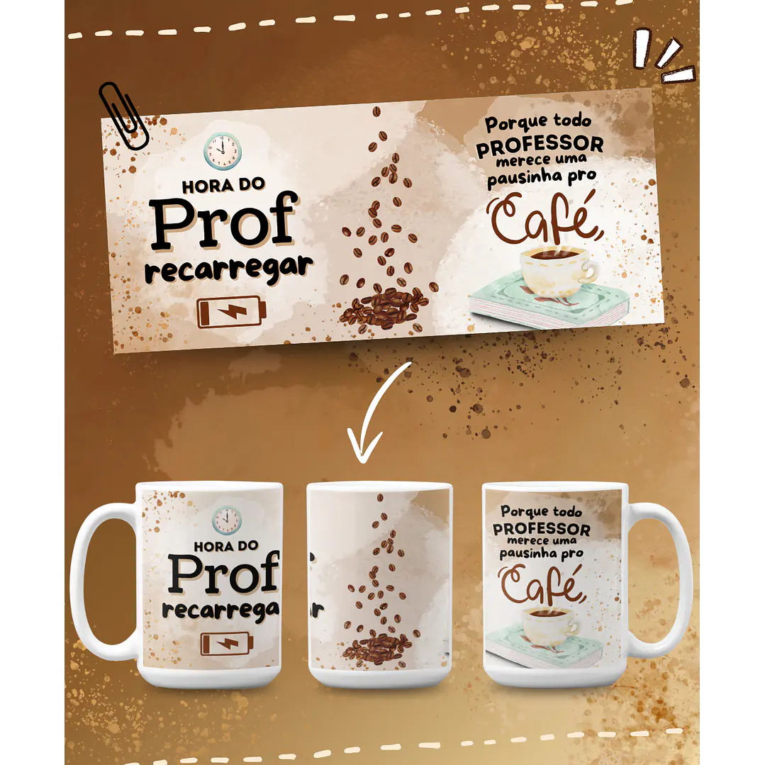 8 Artes para Caneca Dia dos Professores Arquivo em Png 8