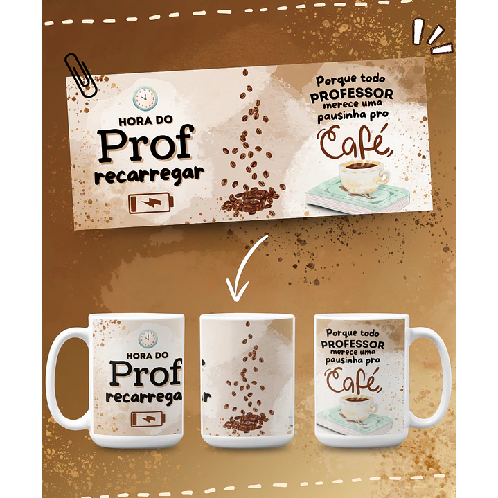 8 Artes para Caneca Dia dos Professores Arquivo em Png 8
