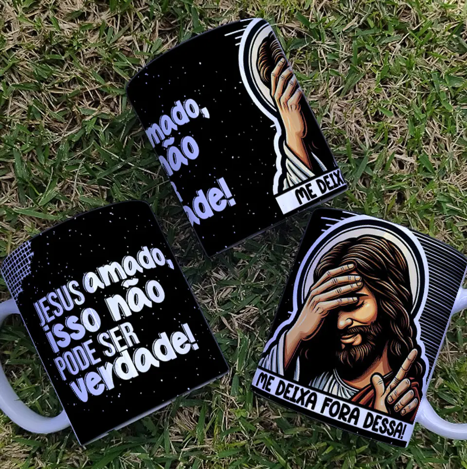 9 Artes para Caneca Jesus Sincero Arquivo Editável 1