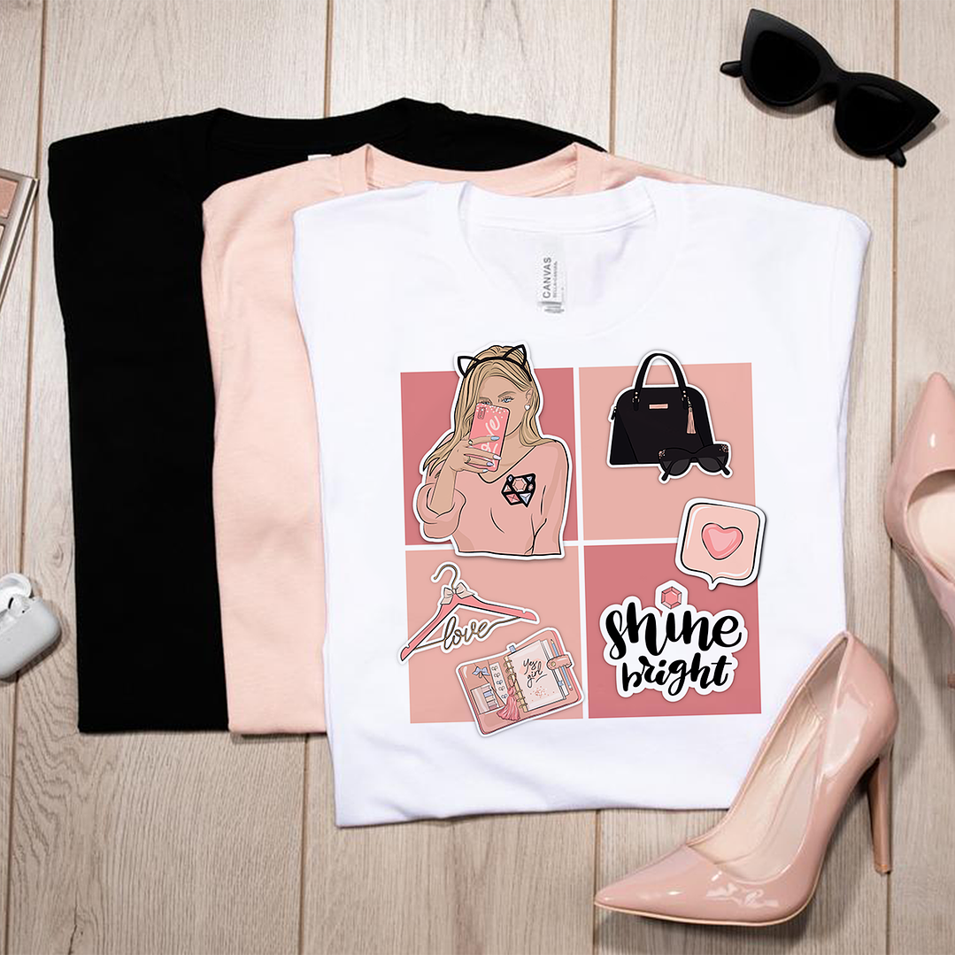 10 Artes para Camisa Mulheres Arquivo em Png 5