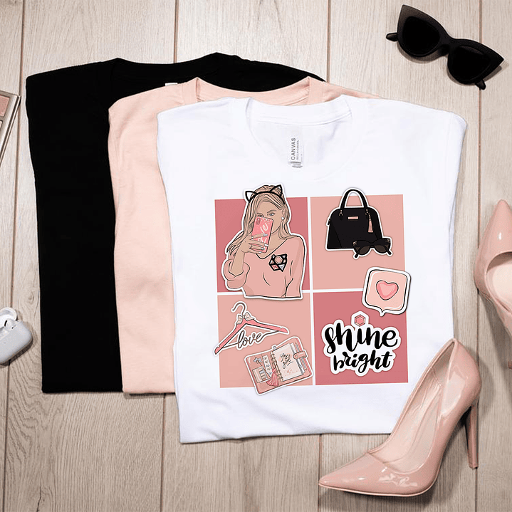 10 Artes para Camisa Mulheres Arquivo em Png 5