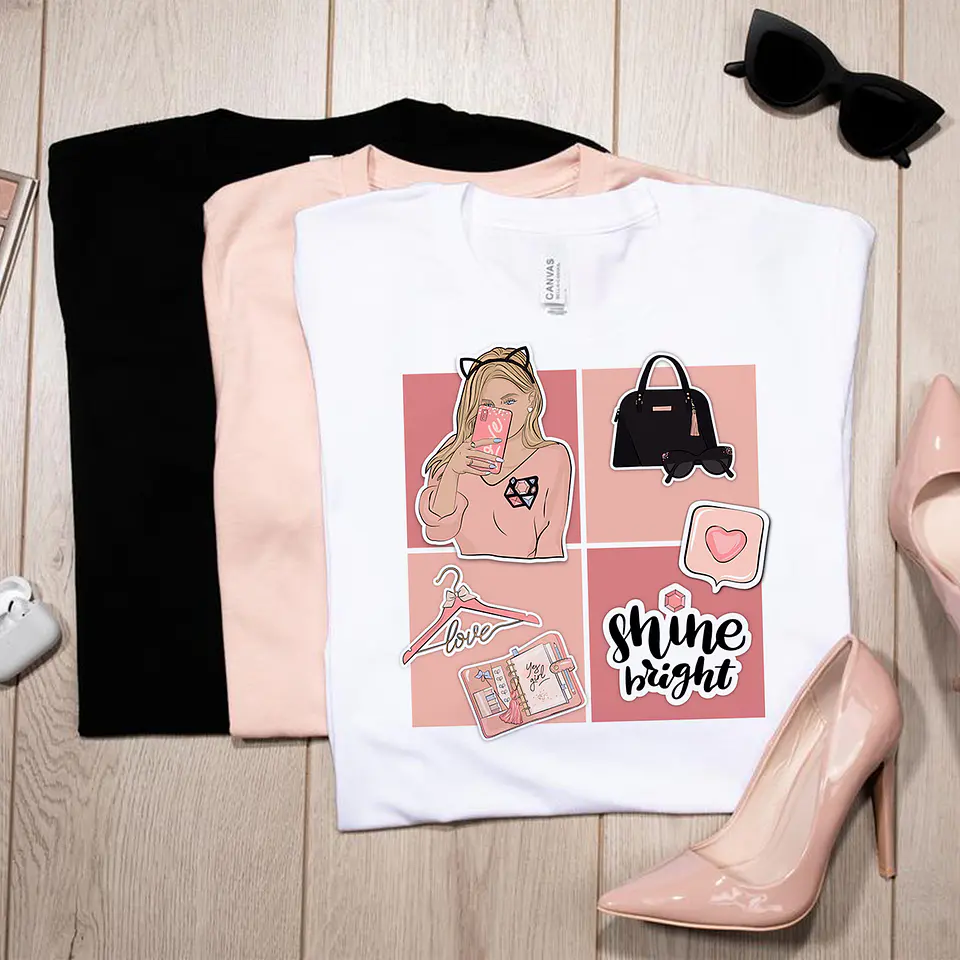 10 Artes para Camisa Mulheres Arquivo em Png 5
