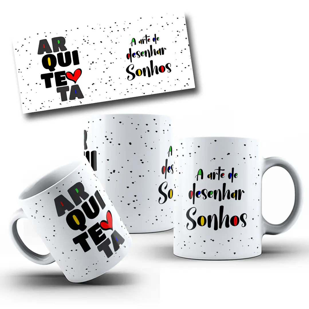 10 Artes para Caneca Profissões Arquivo Editável 1