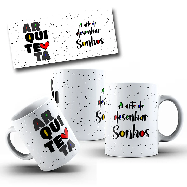 10 Artes para Caneca Profissões Arquivo Editável 1