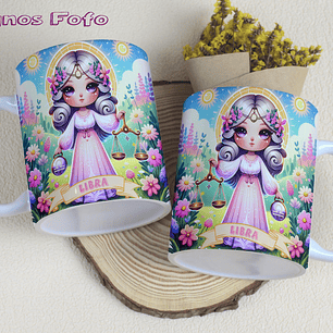 12 Artes para Caneca Signos Fofos Arquivo em Jpg