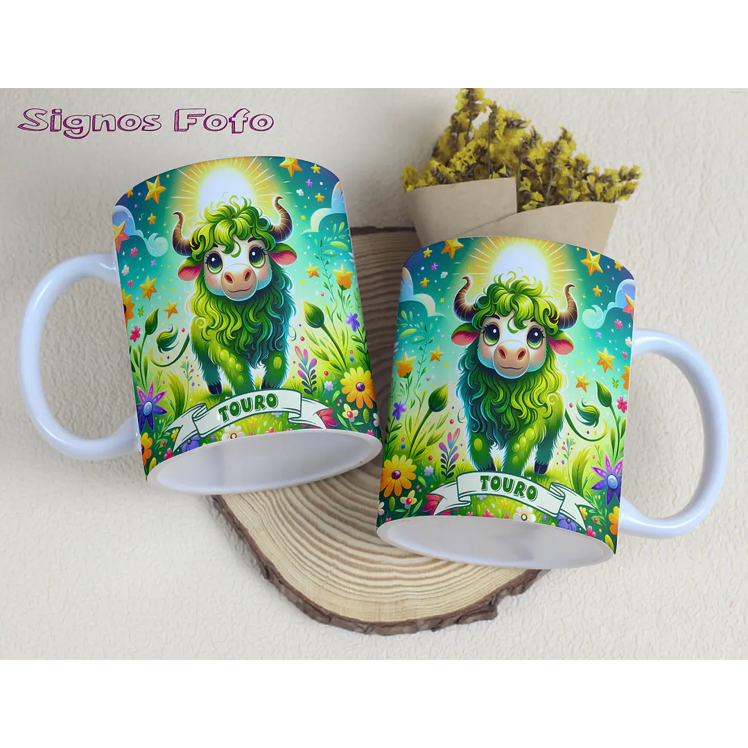 12 Artes para Caneca Signos Fofos Arquivo em Jpg 7
