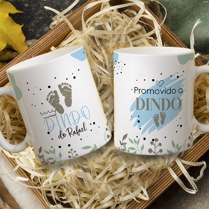 13 Artes para Caneca Convite Dindos Arquivo em Jpg 8