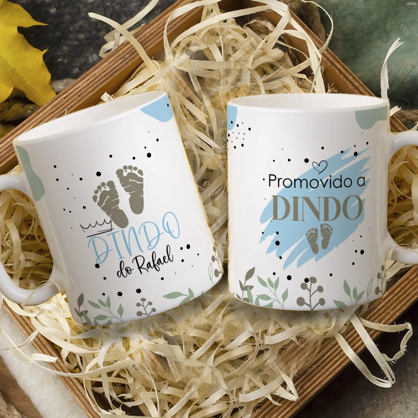 13 Artes para Caneca Convite Dindos Arquivo em Jpg 8