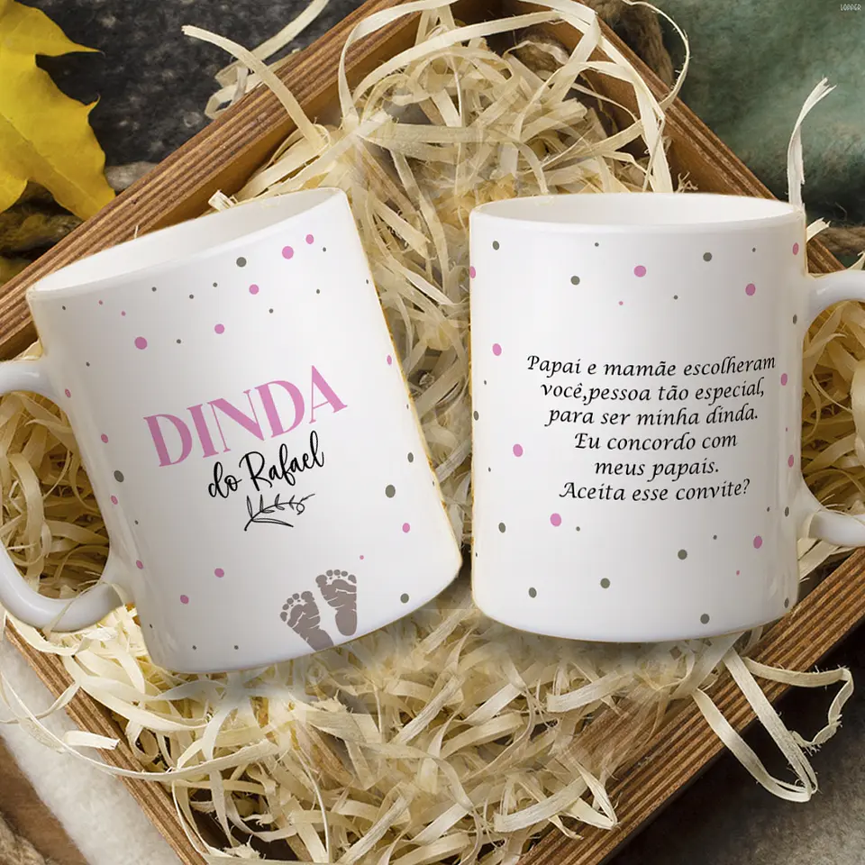 13 Artes para Caneca Convite Dindos Arquivo em Jpg 9
