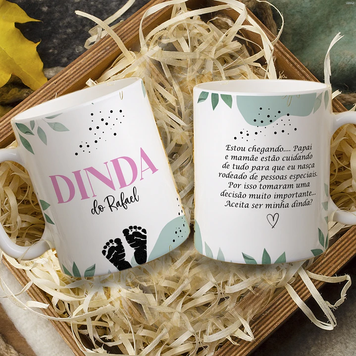 13 Artes para Caneca Convite Dindos Arquivo em Jpg 10