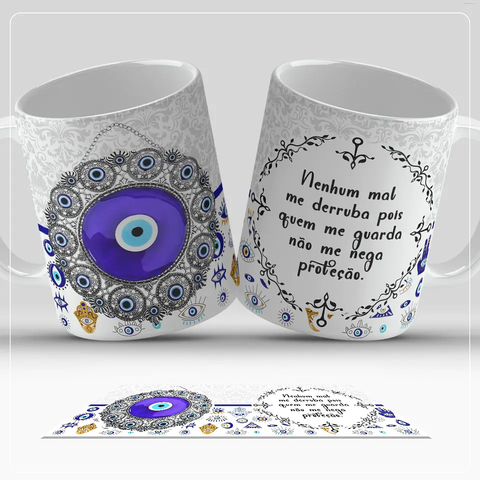13 Artes para Caneca Olho Turco Arquivo em Jpg  2