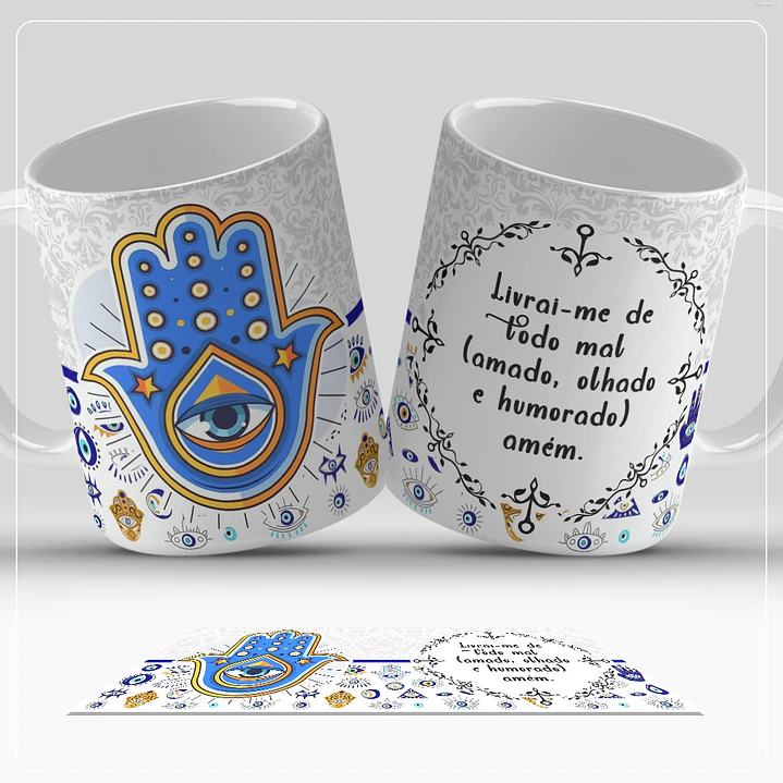 13 Artes para Caneca Olho Turco Arquivo em Jpg  3