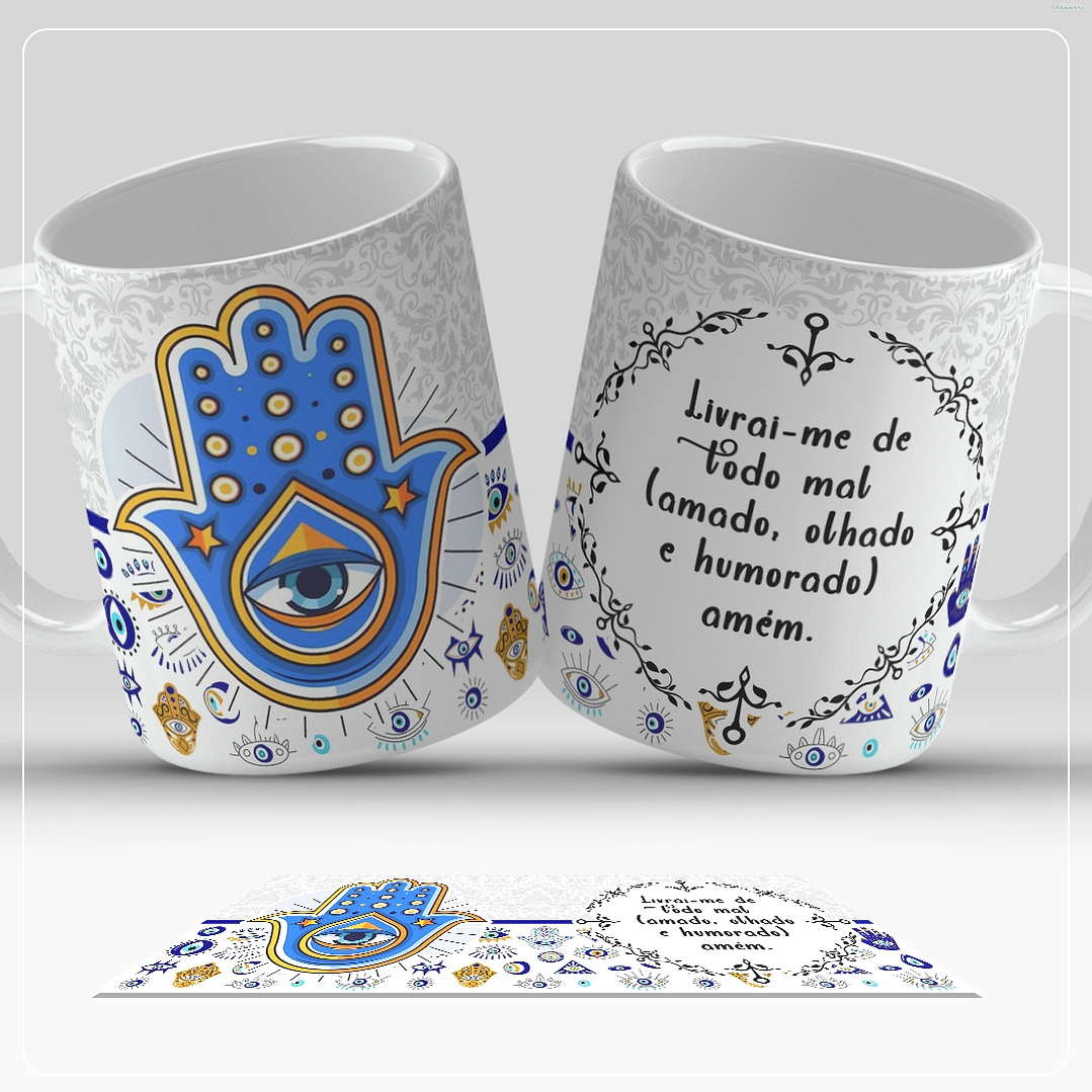 13 Artes para Caneca Olho Turco Arquivo em Jpg  3