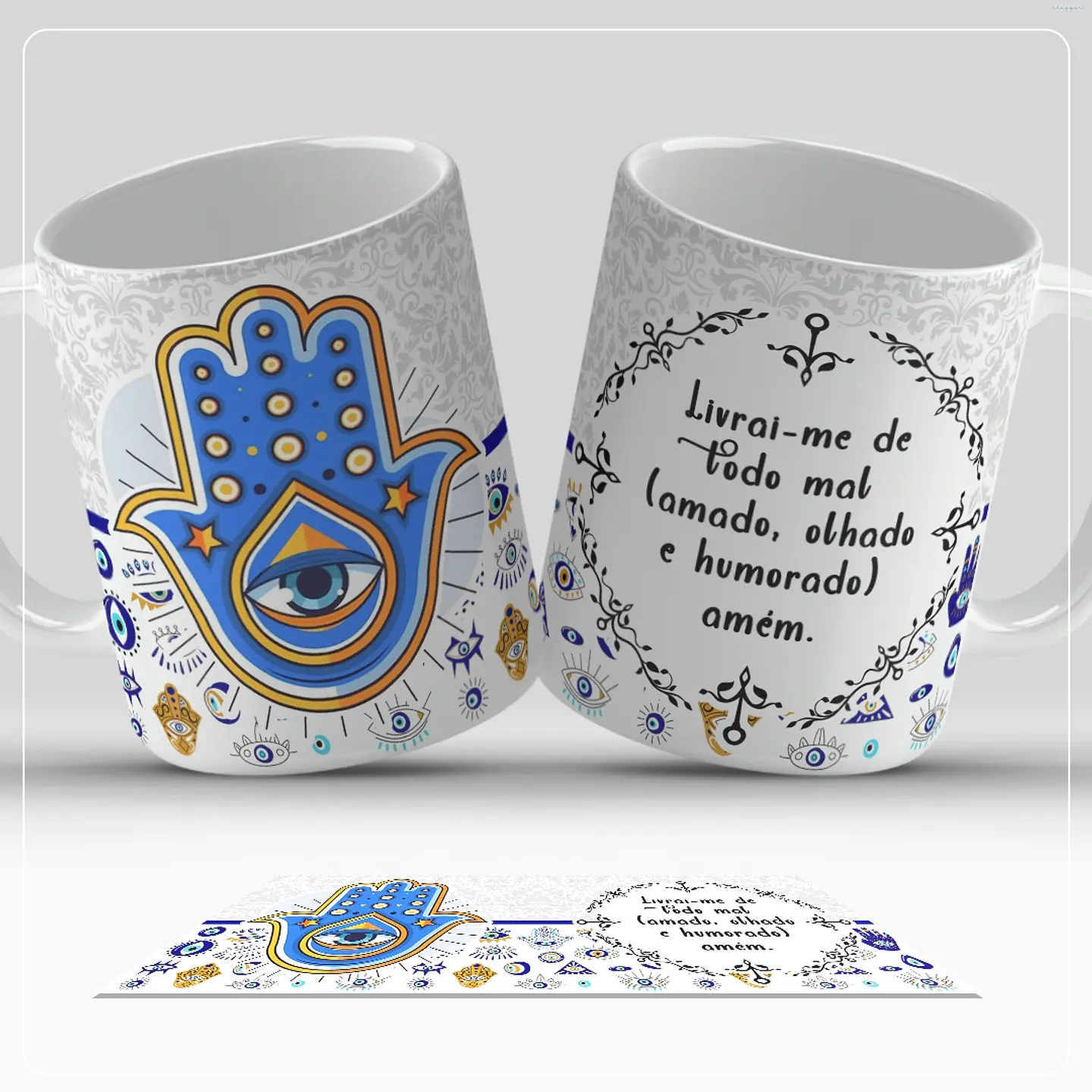 13 Artes para Caneca Olho Turco Arquivo em Jpg  3