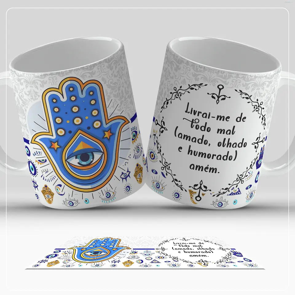 13 Artes para Caneca Olho Turco Arquivo em Jpg  3