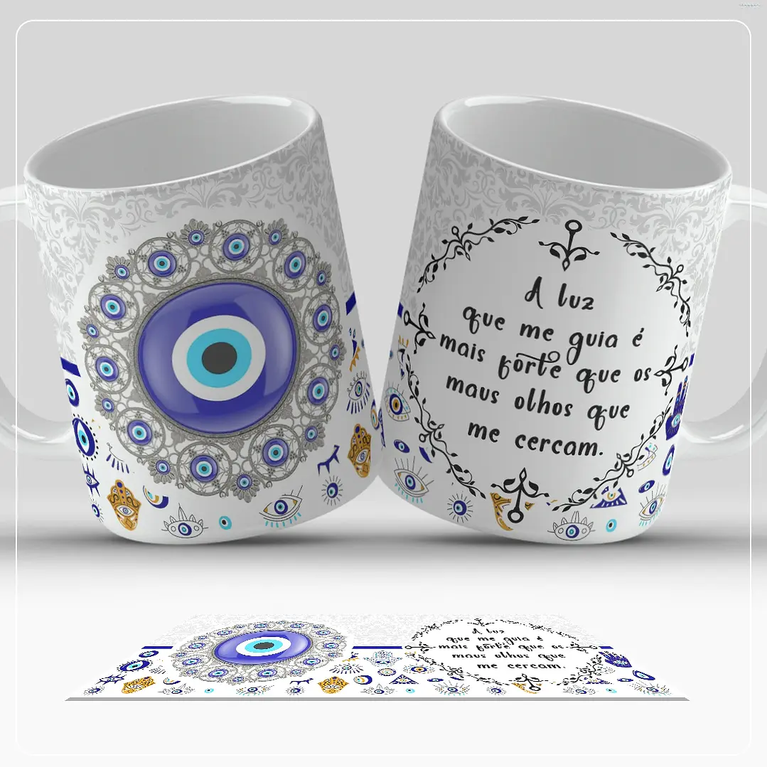 13 Artes para Caneca Olho Turco Arquivo em Jpg  7