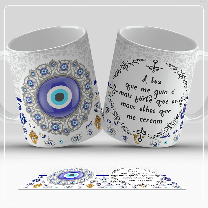 13 Artes para Caneca Olho Turco Arquivo em Jpg  7