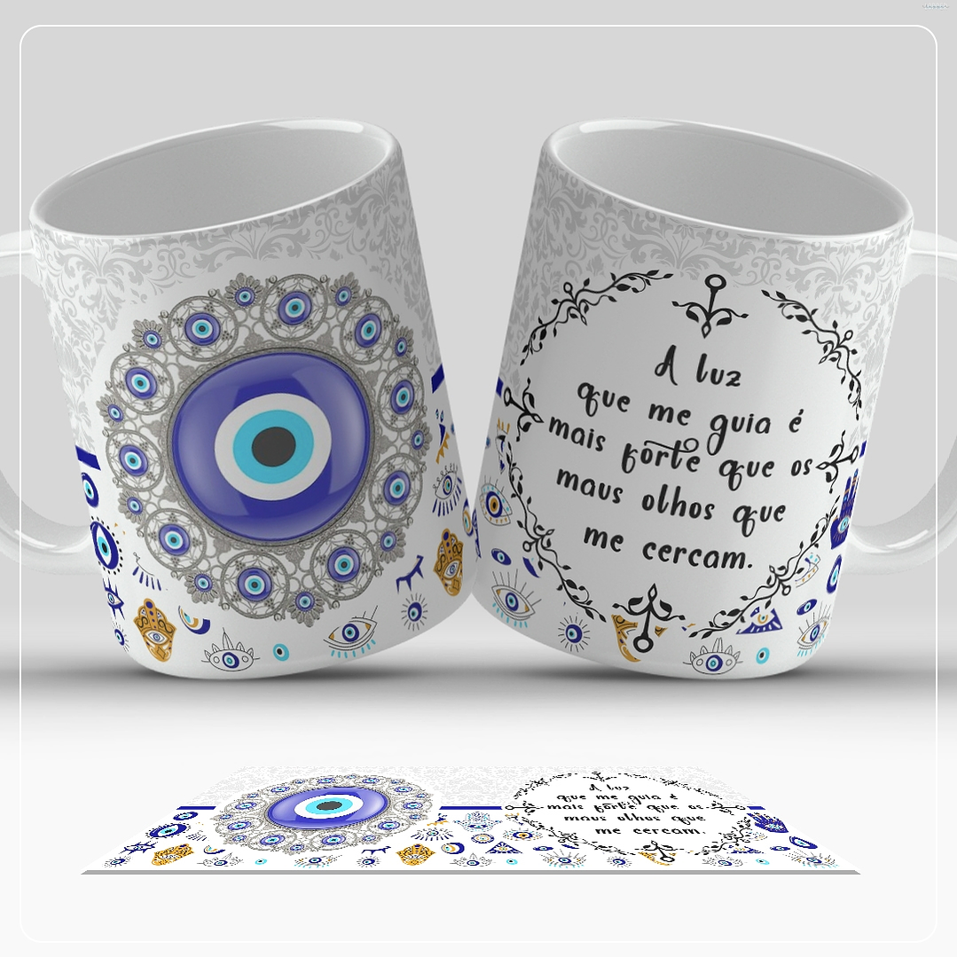 13 Artes para Caneca Olho Turco Arquivo em Jpg  7