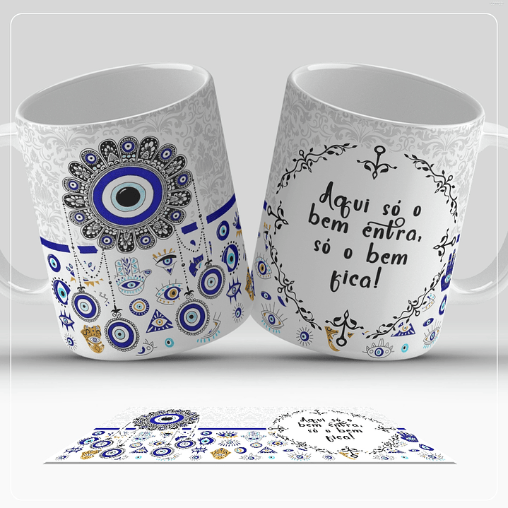 13 Artes para Caneca Olho Turco Arquivo em Jpg  10