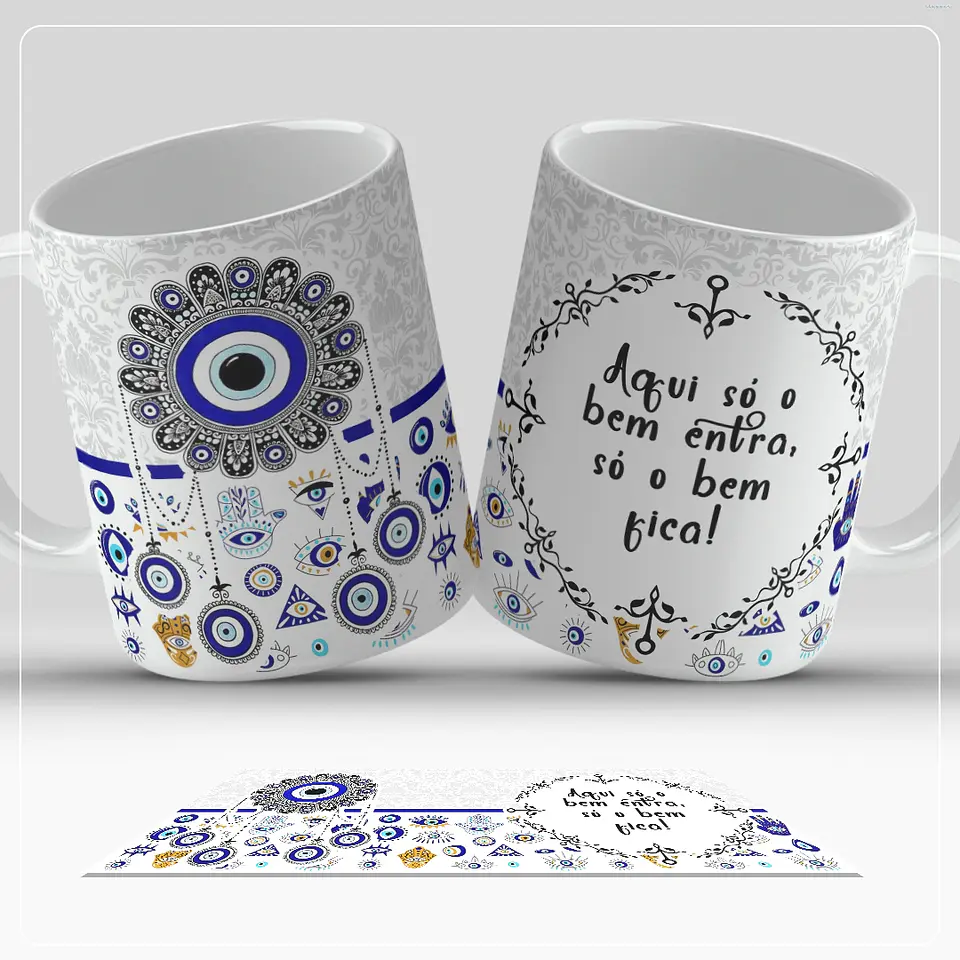 13 Artes para Caneca Olho Turco Arquivo em Jpg  10