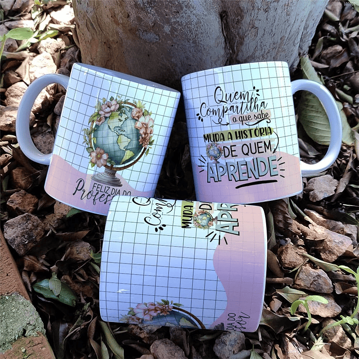 21 Artes para Caneca Capa para Agenda e Camisa Dia dos Professores Arquivo Editável 9
